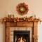 22" Berry Branches Fall Wreath with Colorful Leaves, Red Autumn Artificial Berries Wreath(Red, Yellow, Orange, Dark)13"D x 13"W x 3"H